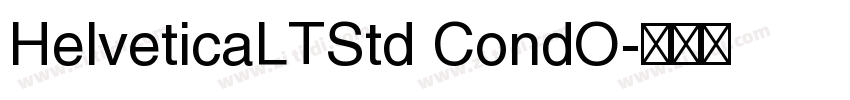 HelveticaLTStd CondO字体转换